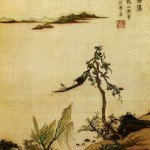Flowery Brook- Fisher's Retreat, Ming-Dynastry Gu-Embroidered painting, 33.4cm vertical, 24.5 cm horizontal