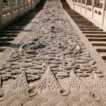 The marble royal ramp of the Baohe Hall in the Forbidden City