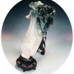 The jade Chinese cabbage displayed in the Taipei Palace Museum