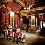 Furniture displayed in the back house of Confucian Temple of Qufu, Shangdong