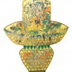Flower-basket kite made from juan-silk and bamboo in Weifang, Shangdong