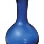 Qing Dynasty blue transparent glass bottle kept in Palace Museum