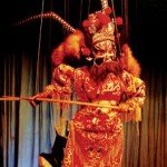 Performance of marionette show at Heyang, Shaanxi