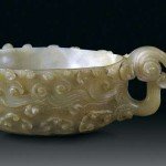 Jade cup in the shape of cloud from the Tang Dynasty
